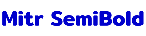 Mitr SemiBold шрифт